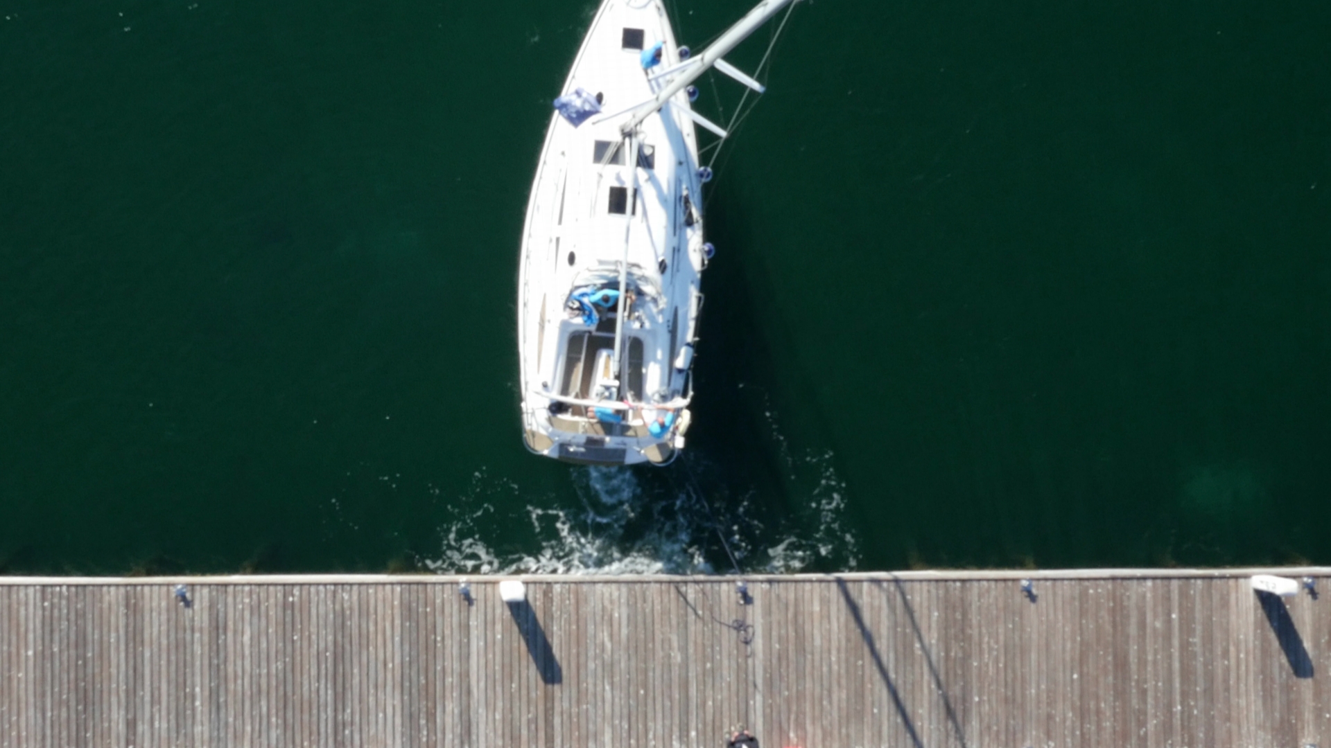 anlegen mit motoryacht